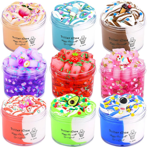 9-pack DIY slime kit jelly butter