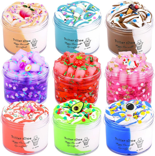 9-pack DIY slime kit jelly butter