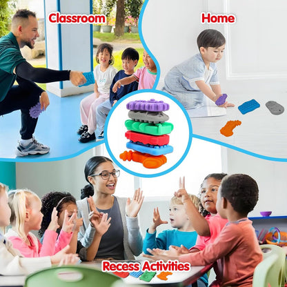 6 piece sensory stones