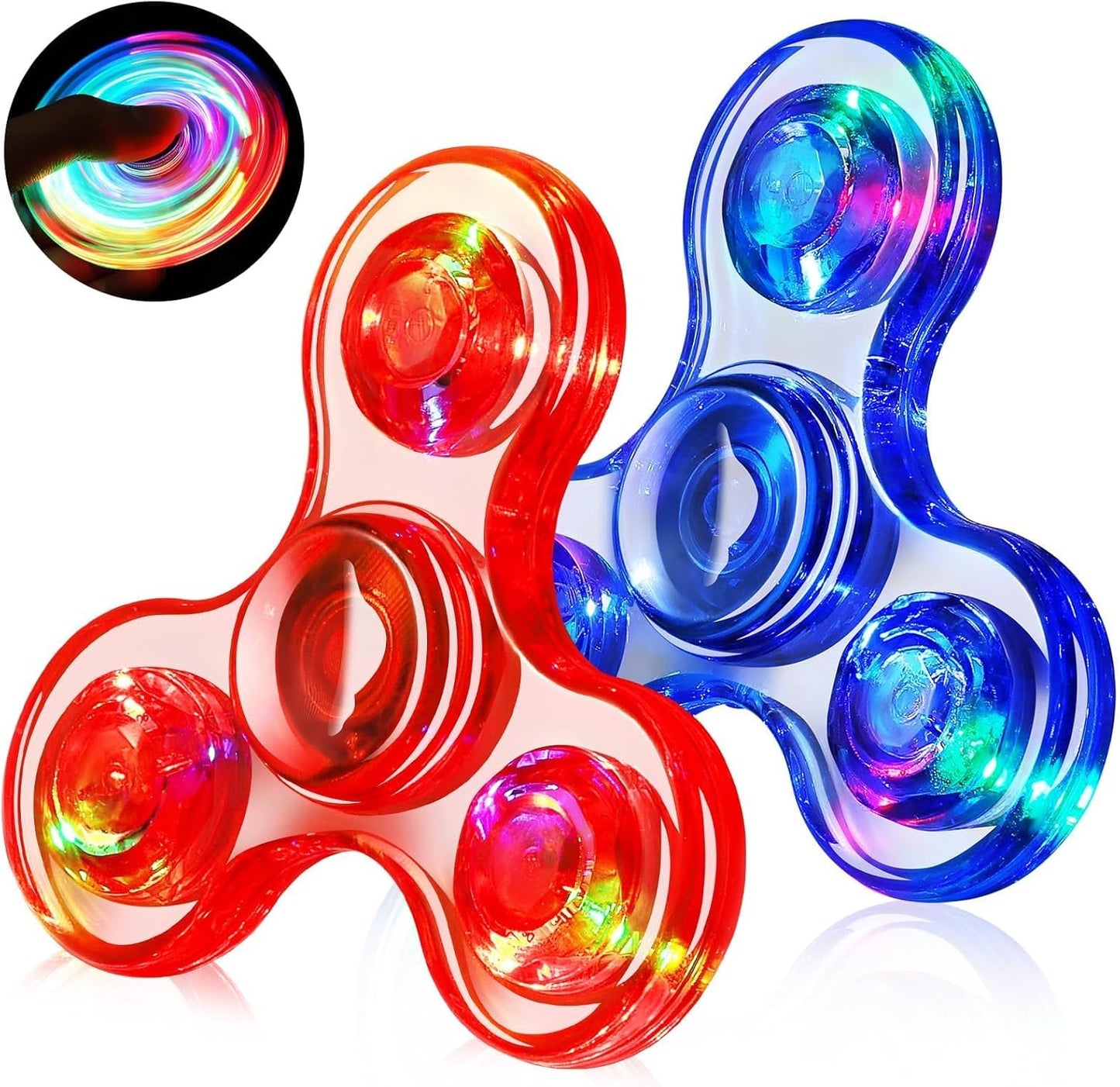 Light up sensory fidget spinners
