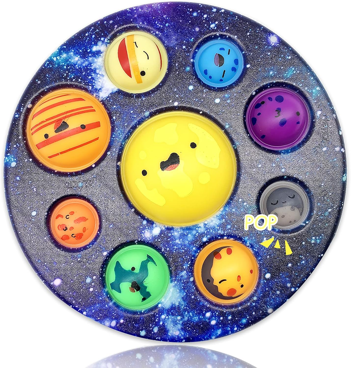 Eight planet cave push bubble fidget