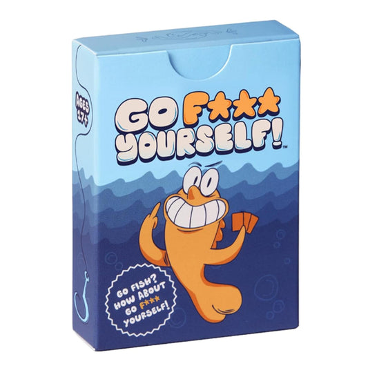 Go F Yourself adult Go Fish card game — front of box
