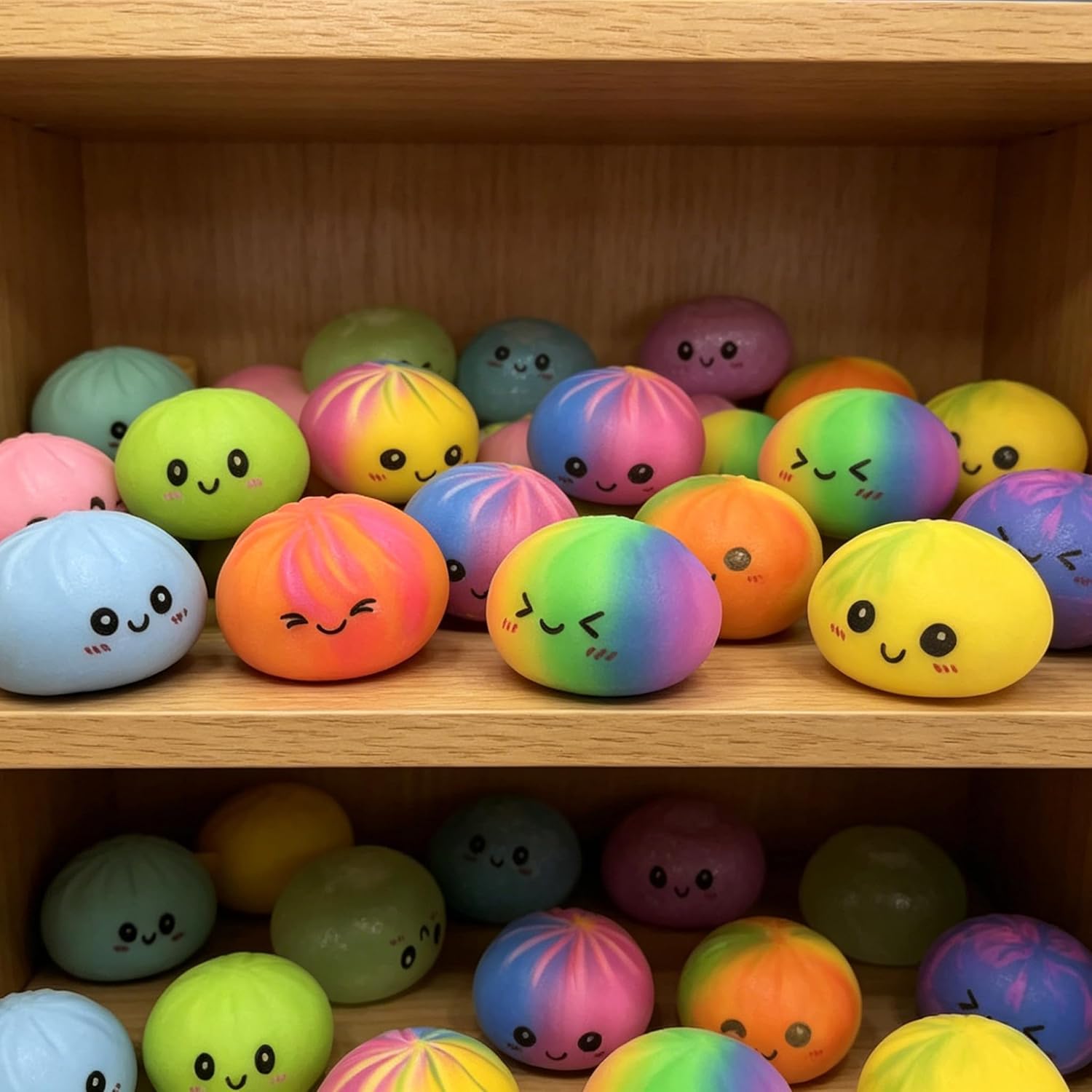 Sparkling dumpling fidget toy held in hand as ADHD-friendly tactile stress reliever